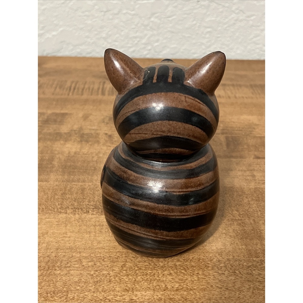 Vintage MCM Pottery Cat Figurine by Toscany Made in Japan - Picture 3 of 10